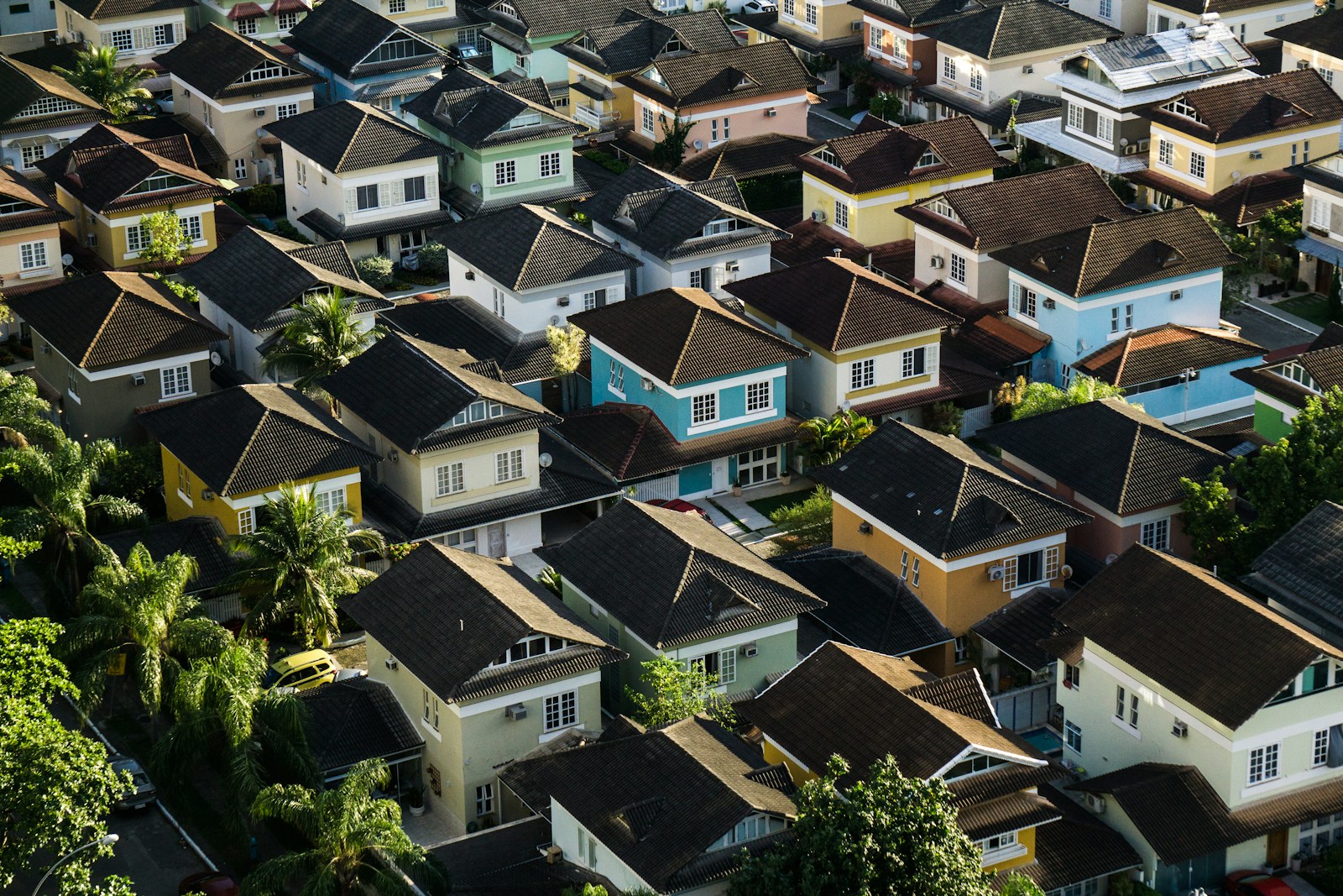 aerial photography of rural